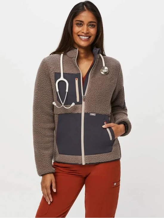 Figs Jackets & Blazers - Figs Women's On-Shift Sherpa Jacket